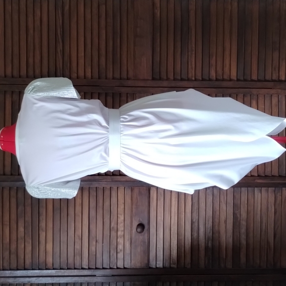 White and Silver Dress - Picture 2 of 5